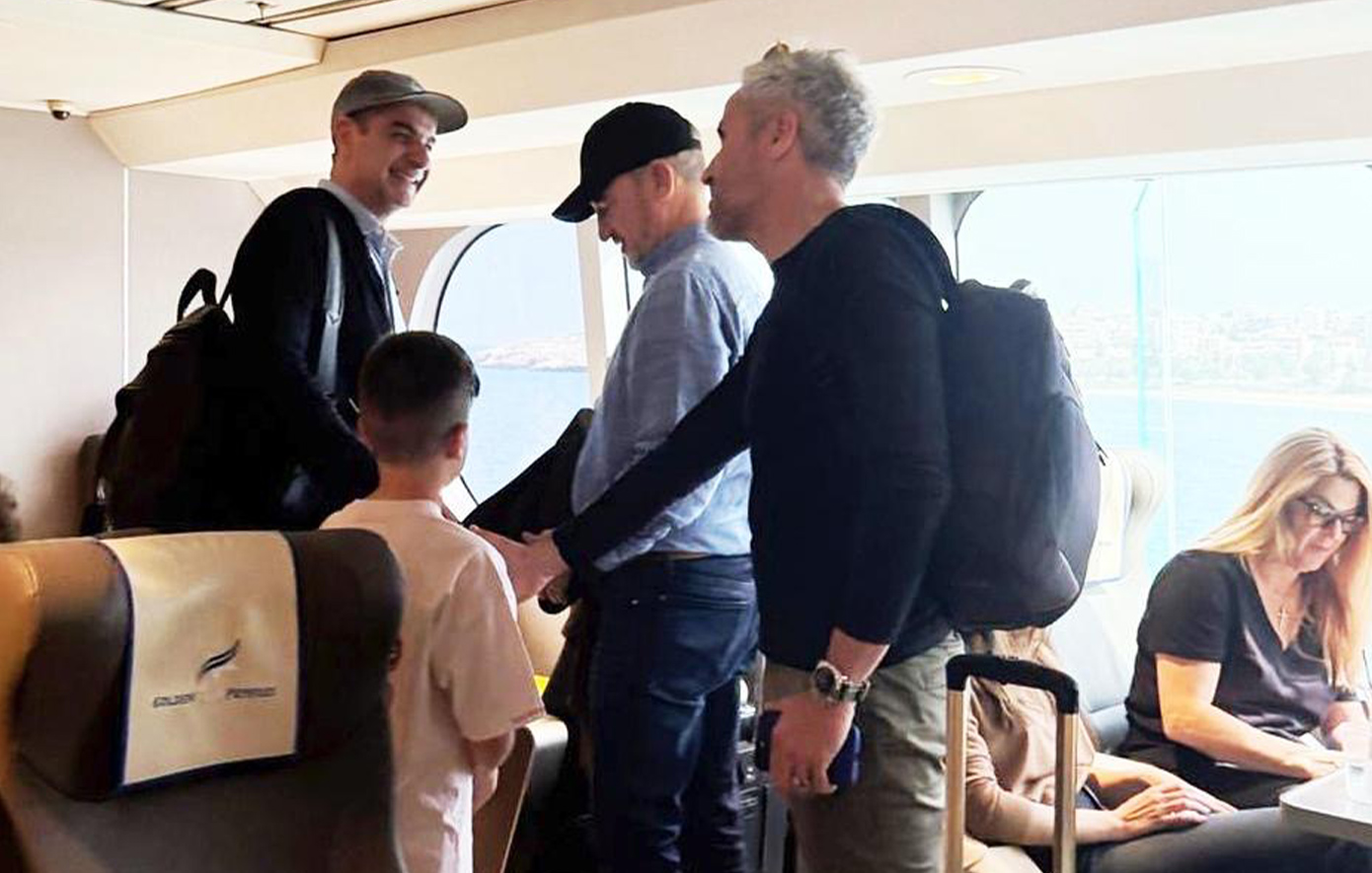 Μητσοτάκης -Τήνος-πλοίο της γραμμής