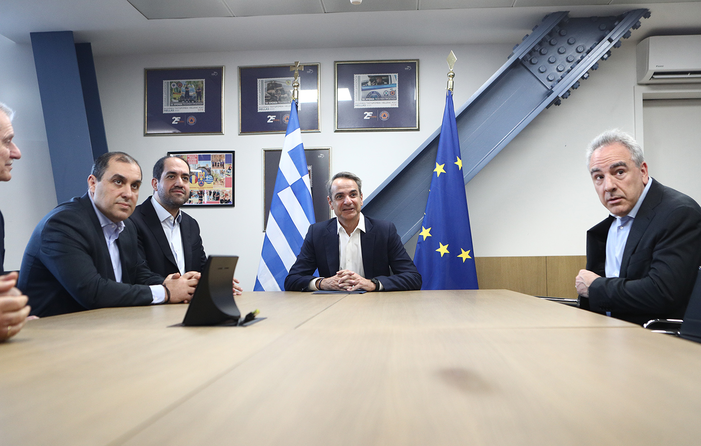 Στο υπουργείο Κλιματικής Κρίσης και Πολιτικής Προστασίας ο Κυριάκος Μητσοτάκης