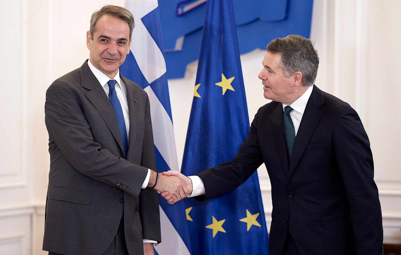 Μητσοτάκης σε πρόεδρο Eurogroup: Είμαστε υπέρ μιας αμοιβαία επωφελούς συμφωνίας της ΕΕ με τις ΗΠΑ