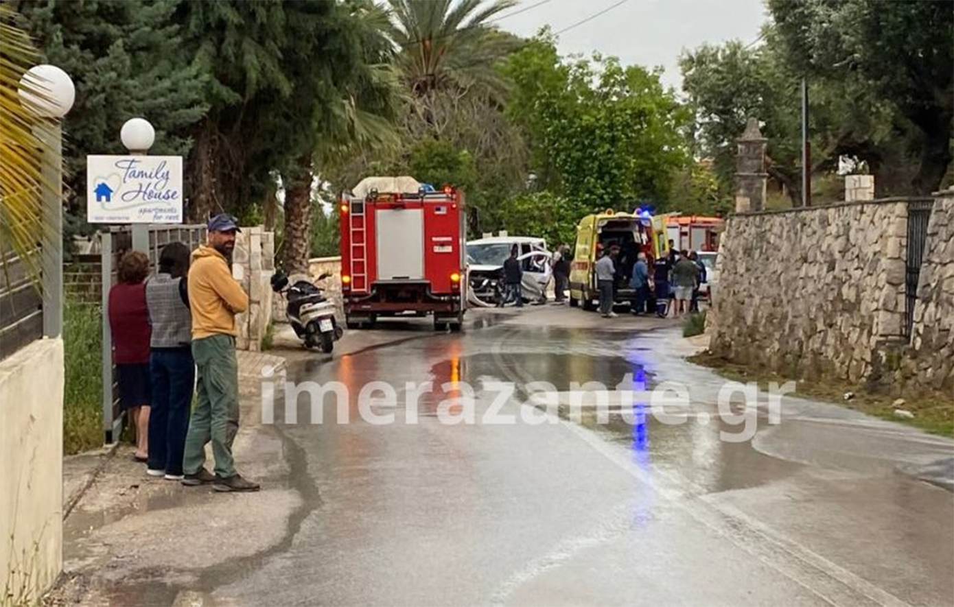 Τροχαίο δυστύχημα στη Ζάκυνθο με σύγκρουση δύο οχημάτων – Έχασε τη ζωή του 79χρονος