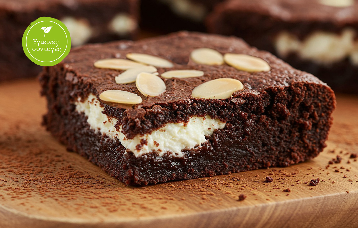 Πρωτεϊνικά brownies με cottage cheese
