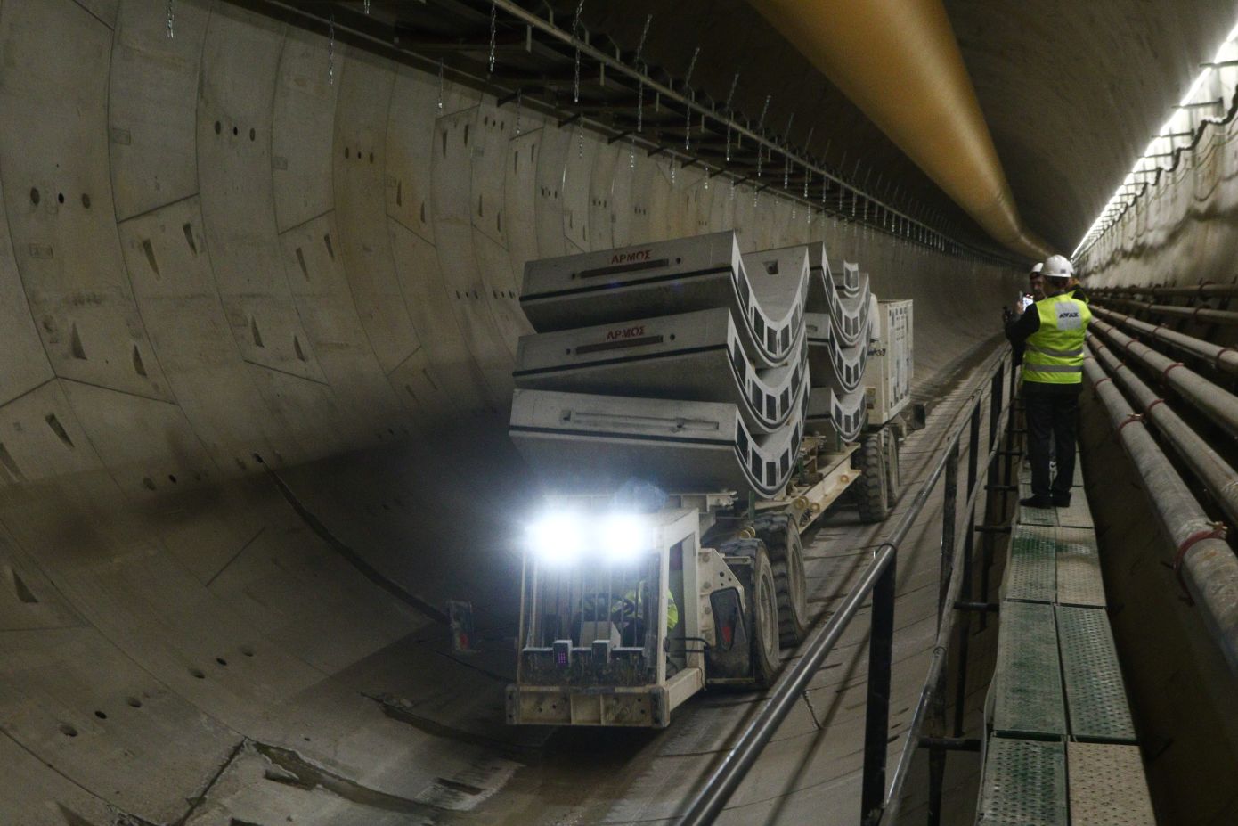 «Έπιασε» το 60% της διαδρομής της η «Αθηνά», στη γραμμή 4 του μετρό της Αθήνας