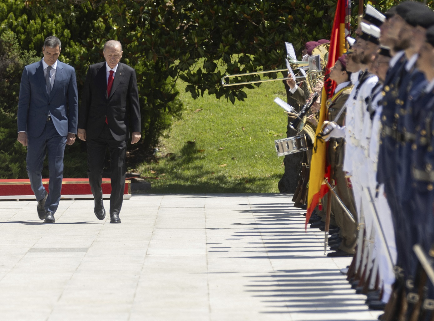 Συνάντηση του Ρετζέπ Ταγίπ Ερντογάν με τον Ισπανό πρωθυπουργό Πέδρο Σάντσεθ στην Κωνσταντινούπολη