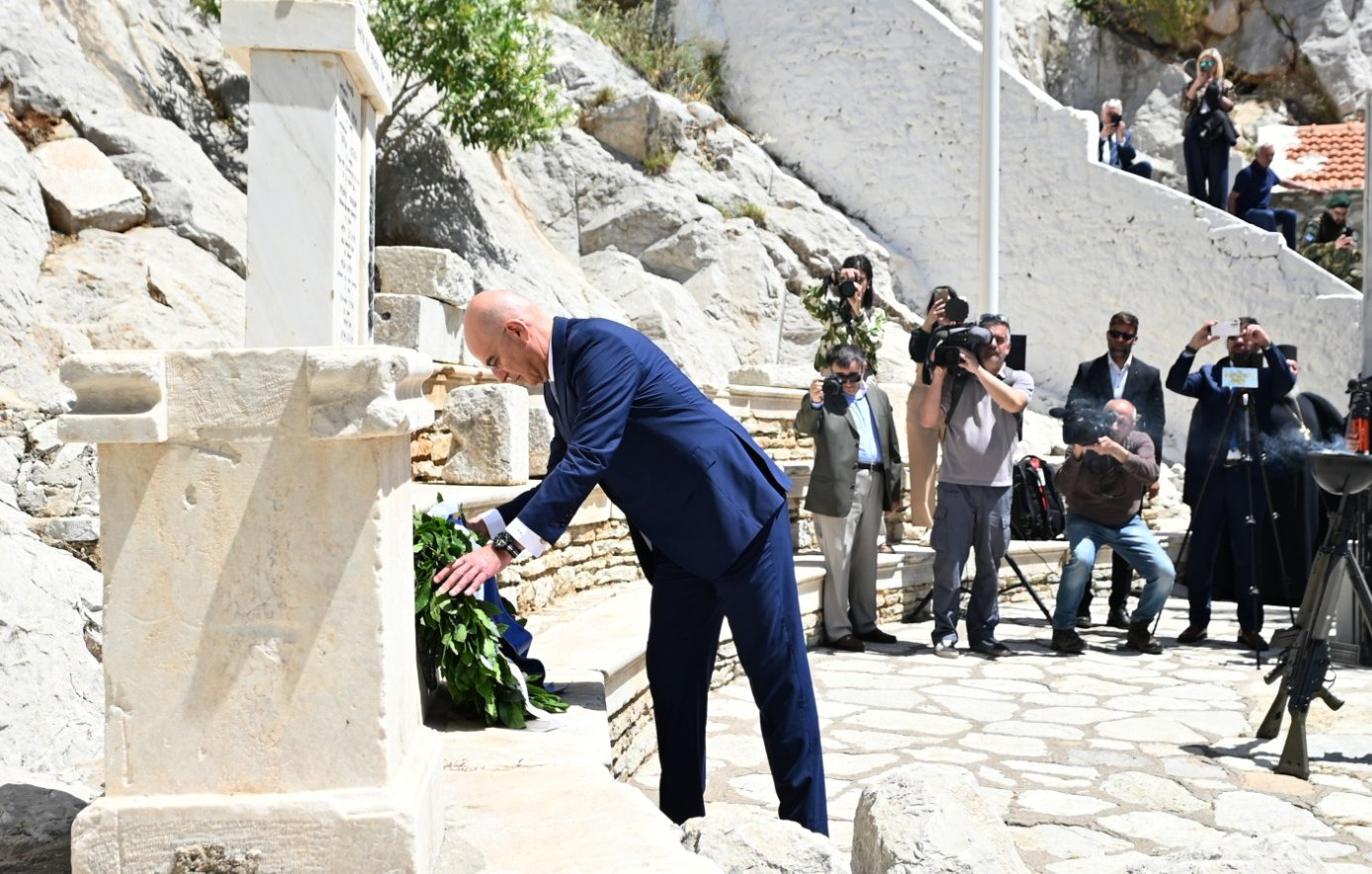 Νίκος Δένδιας από τη Σύμη: Η «Ασπίδα του Αχιλλέα» απαντά στις σύγχρονες απειλές &#8211; Στο επίκεντρο η «Ατζέντα 2030»