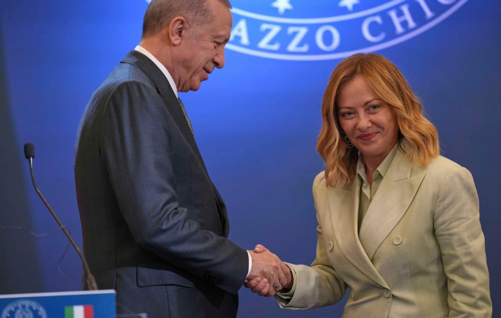 Τηλεφωνική επικοινωνία Μελόνι &#8211; Ερντογάν: Συζήτησαν για τον πόλεμο στην Ουκρανία