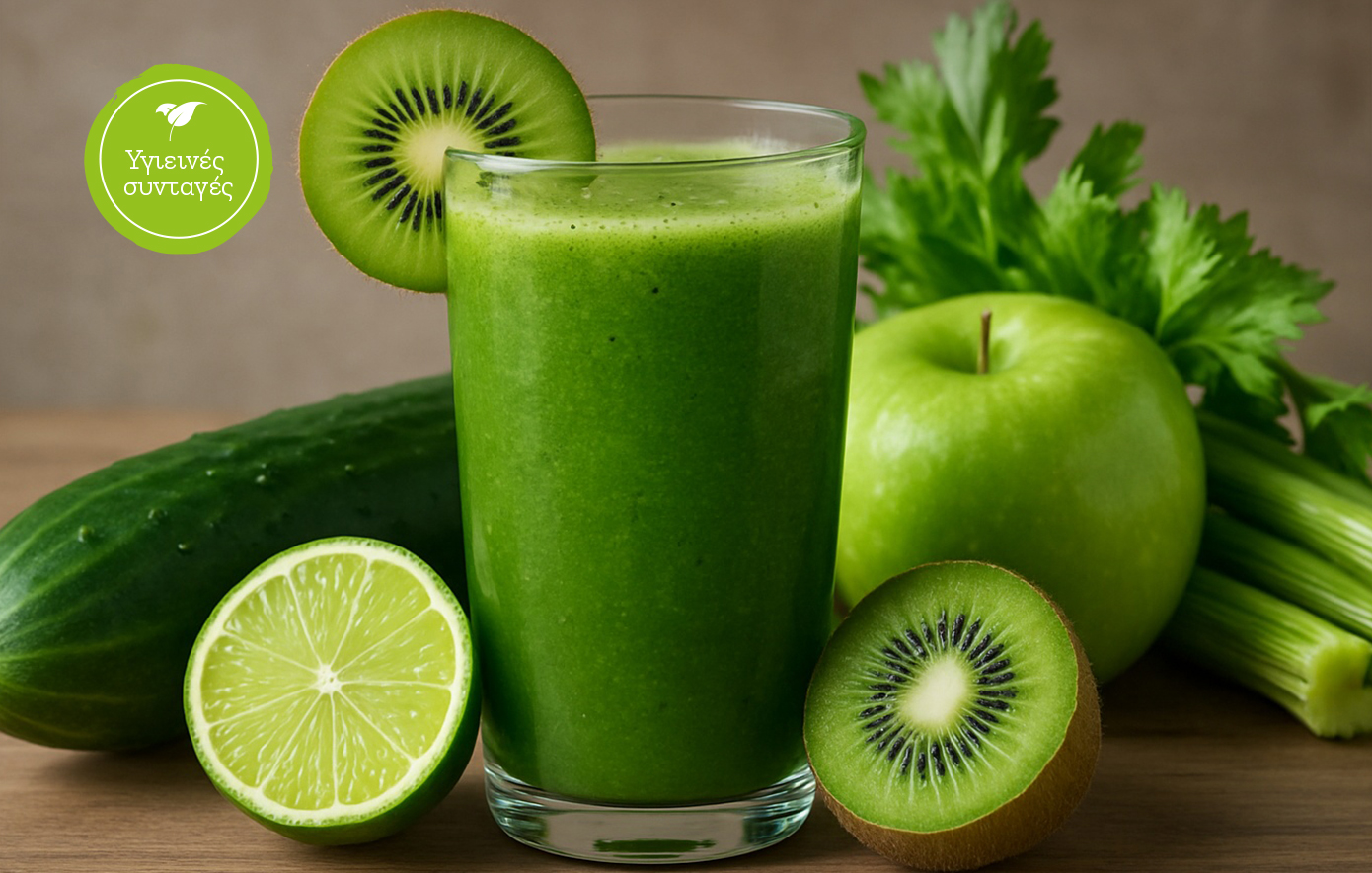 Πράσινος detox χυμός