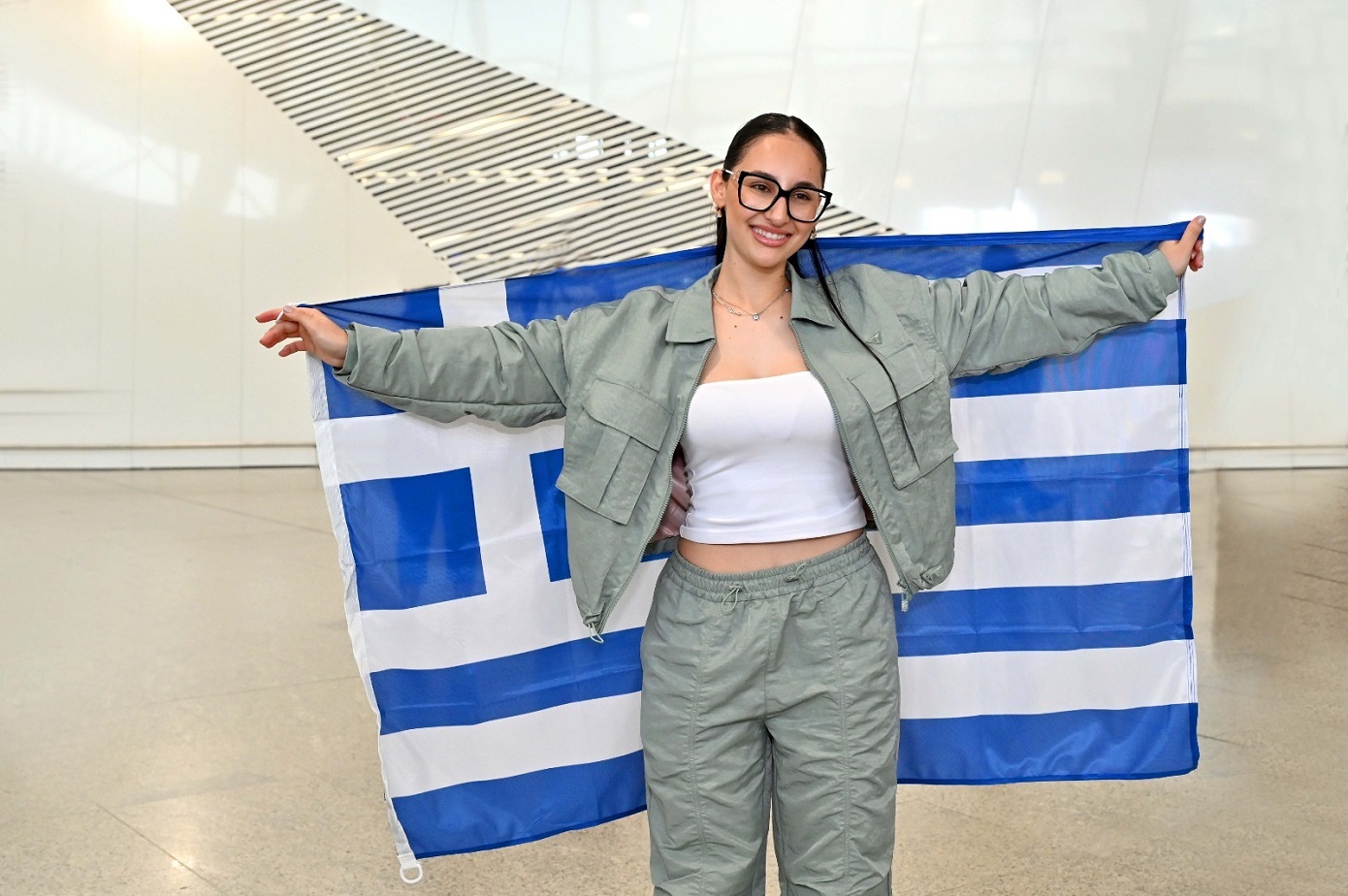 Αναχώρησε για Ελβετία η Klavdia: Πλήρως προετοιμασμένη για την πρόβα της Eurovision &#8211; «Ζω το όνειρό μου, χωρίς άγχος»