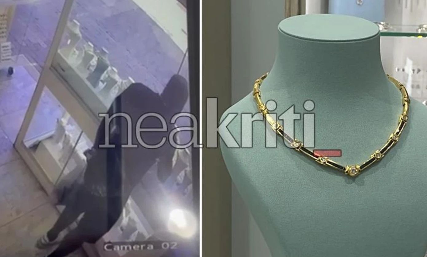 Η στιγμή που Ολλανδός τουρίστας με πανάκριβα γούστα «αρπάζει» κολιέ 6.000 ευρώ στην Κρήτη