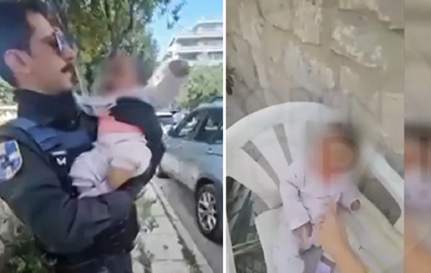 «Η μπεμπούλα έκλαιγε με μαύρο δάκρυ», είπε ο αστυνομικός που βρήκε το βρέφος σε κάδο στον Άλιμο