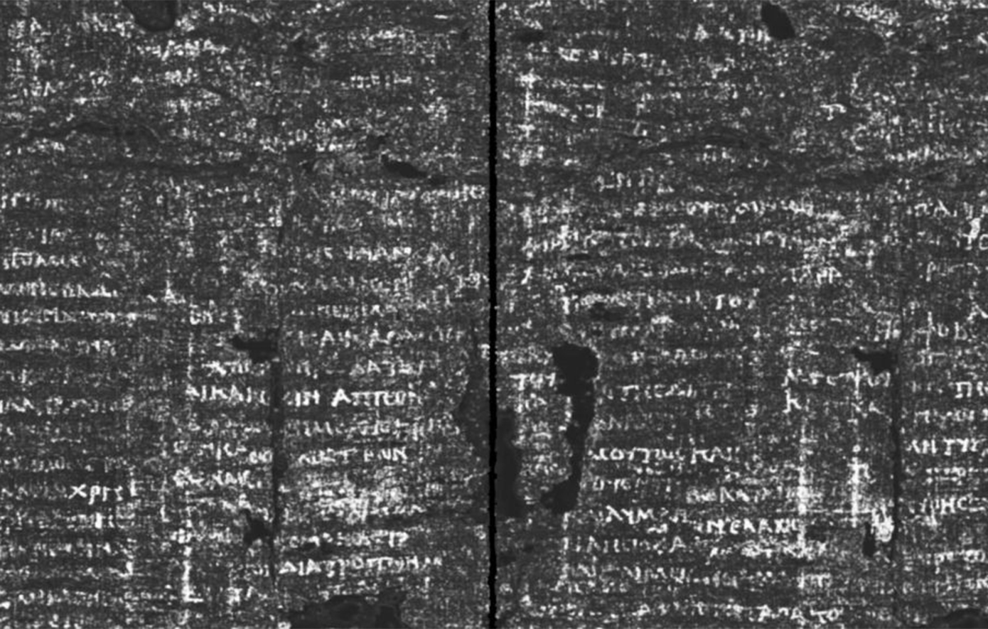 Η τεχνολογία αποκάλυψε τον αρχαίο Έλληνα φιλόσοφο πίσω από απανθρακωμένο πάπυρο &#8211; Βρέθηκε σε βίλα που είχε θαφτεί από τον Βεζούβιο