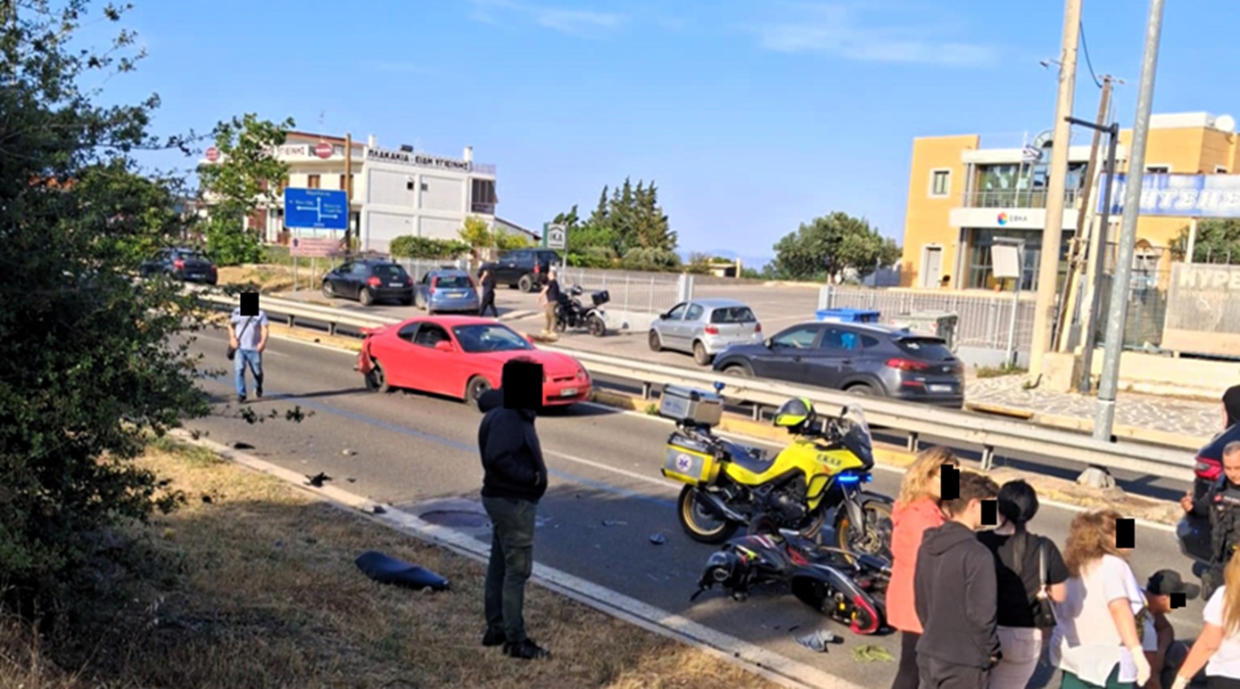 Πώς έγινε το τροχαίο με δύο σοβαρά τραυματίες στη λεωφόρο Μαραθώνος