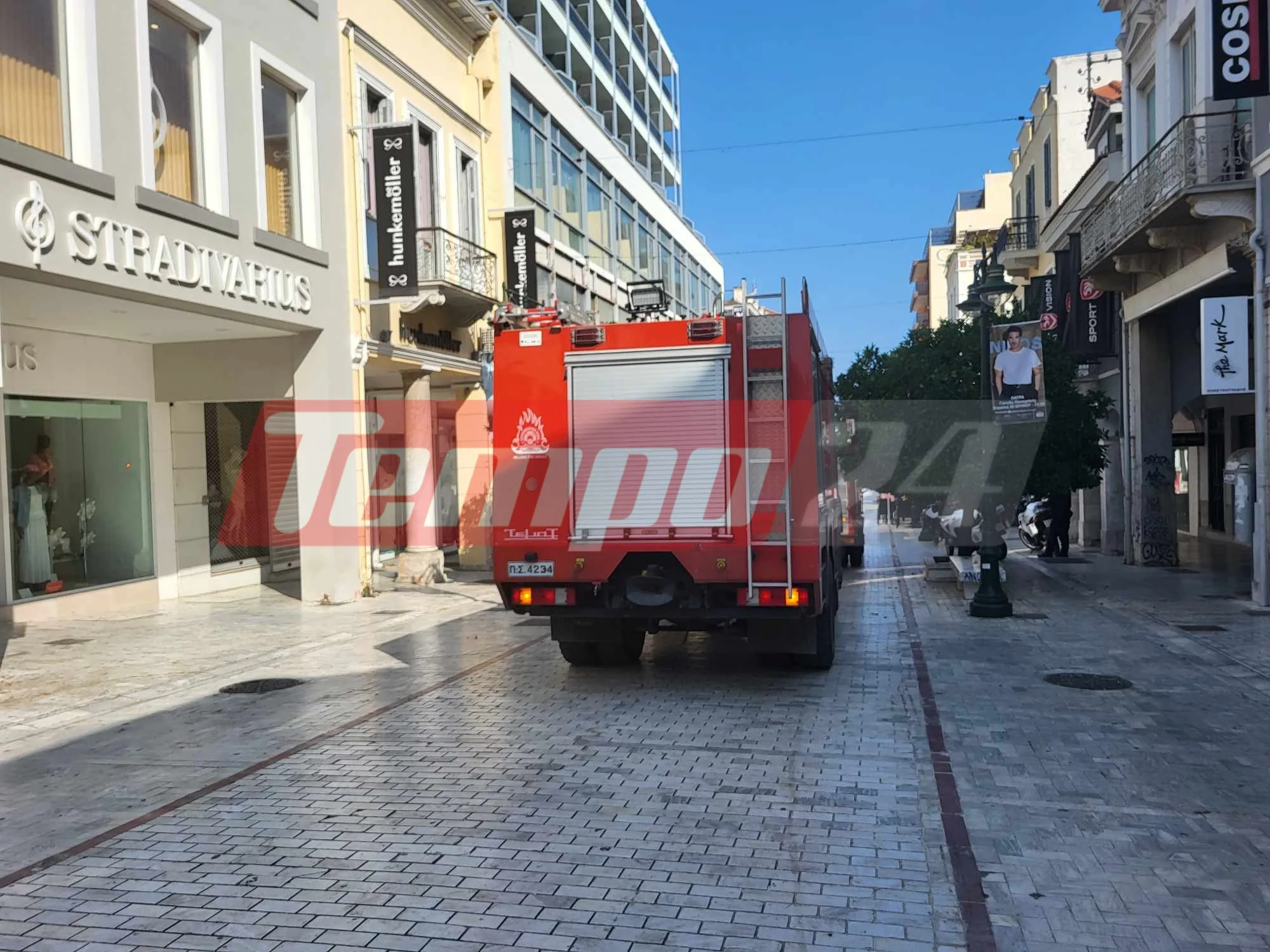 Φωτιά σε κεντρικό ξενοδοχείο της Πάτρας – Επείγουσα κινητοποίηση της Πυροσβεστικής