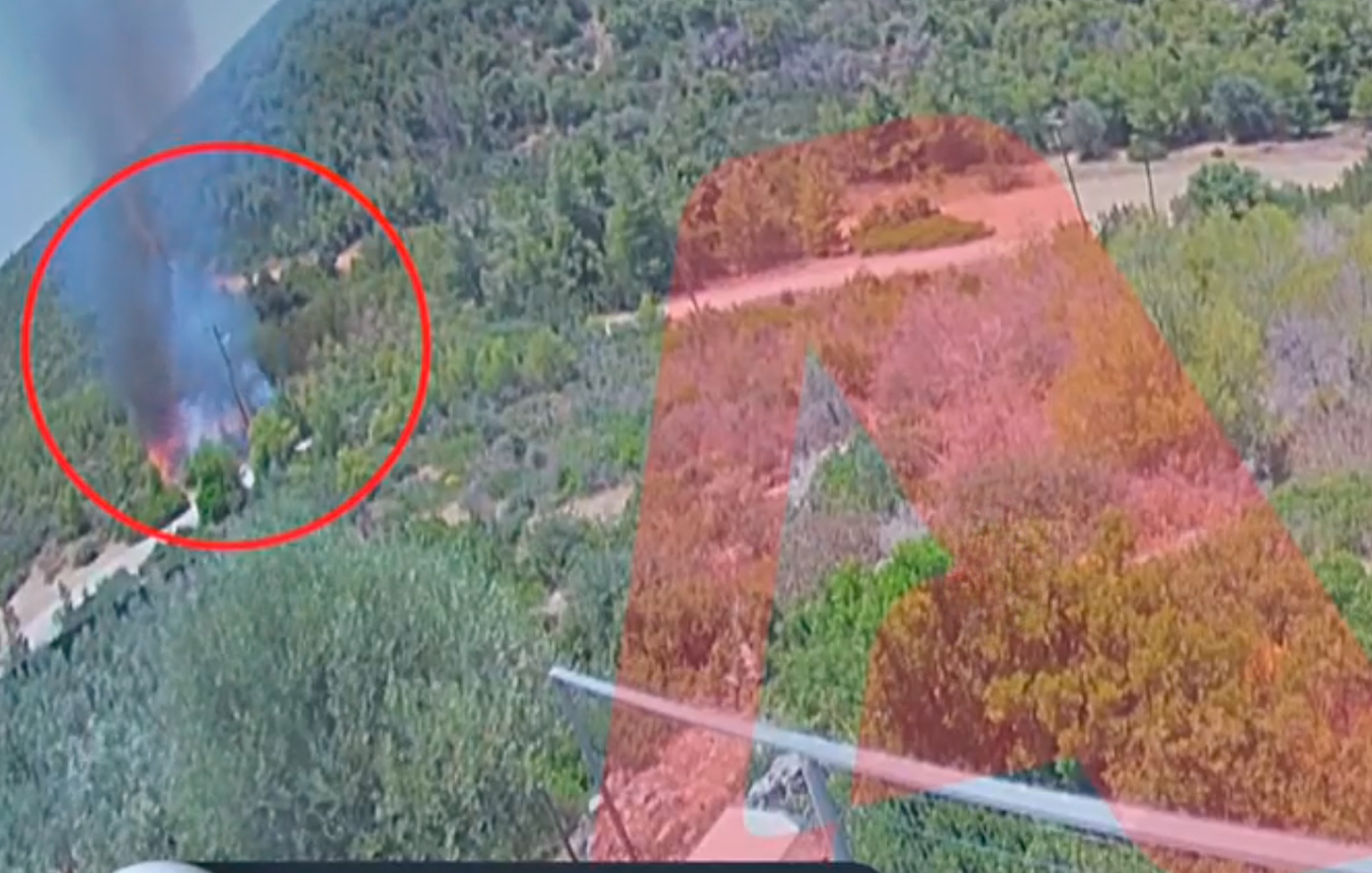 Βίντεο ντοκουμέντο από τη φωτιά στον Μαραθώνα – Το βραχυκύκλωμα που προκάλεσε καρακάξα