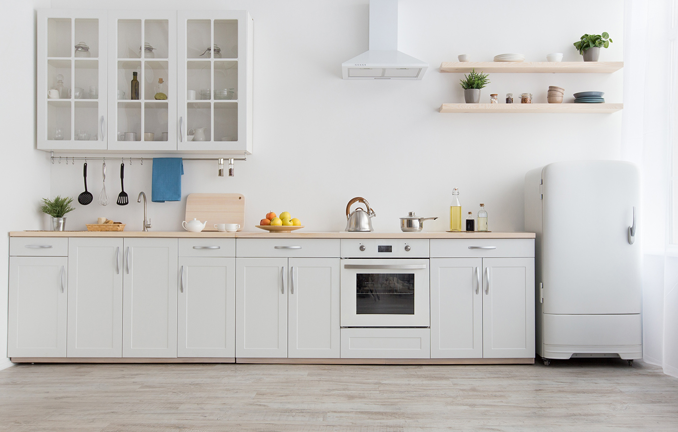 Λευκή κουζίνα