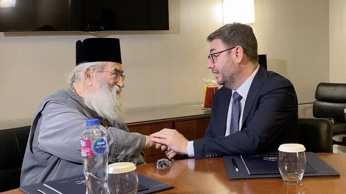 Ο Νίκος Ανδρουλάκης συνάντηθηκε με τον Αρχιεπίσκοπο Σινά στο Κάιρο: «Σεβασμός στη θρησκευτική ελευθερία»