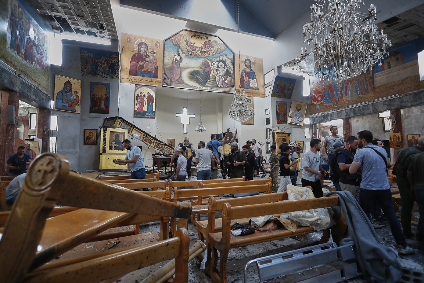 Η «Σαράγια Ανσάρ αλ Σούνα» ανέλαβε την ευθύνη για τη φονική επίθεση αυτοκτονίας σε ορθόδοξη εκκλησία στη Δαμασκό