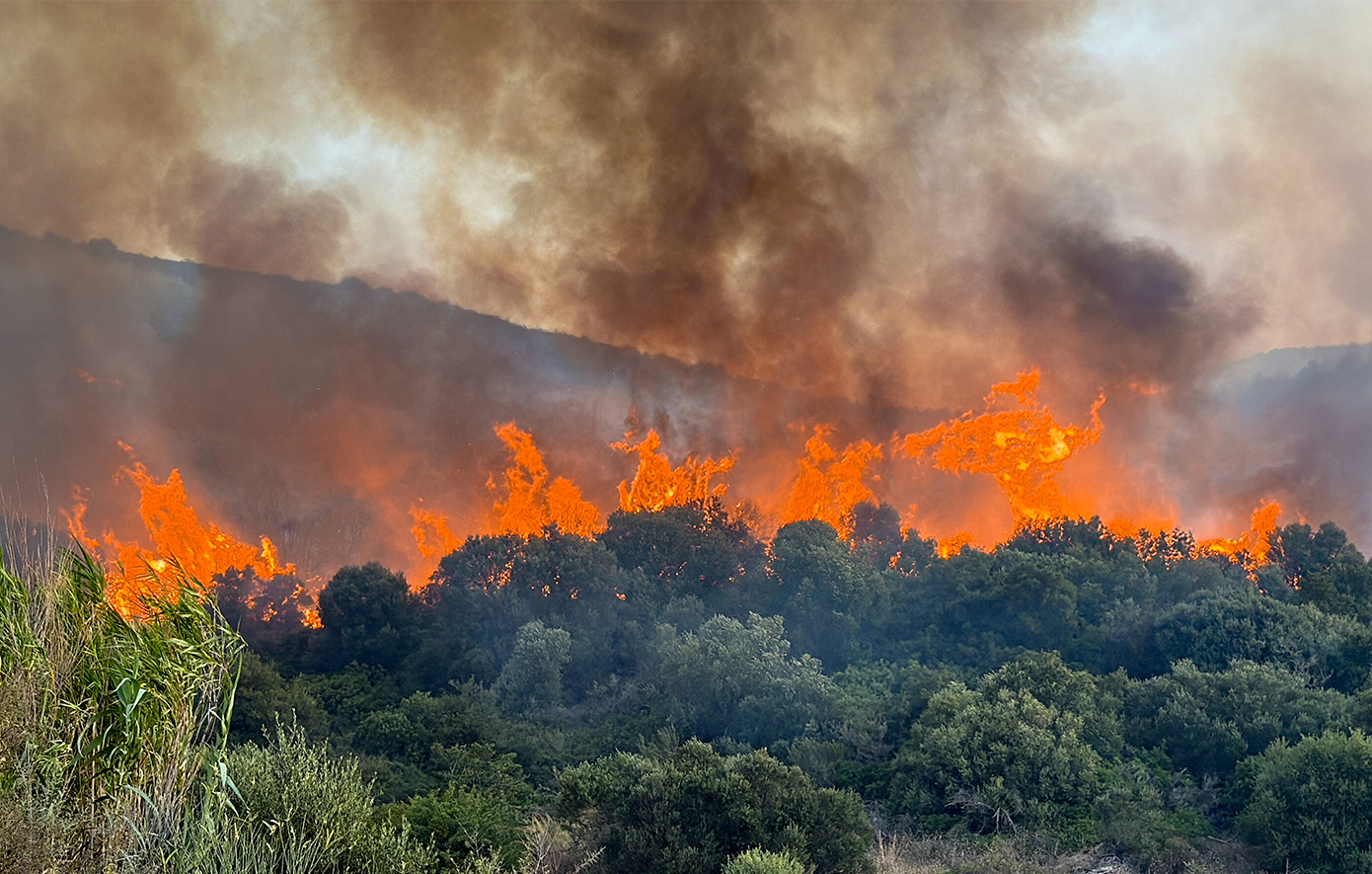 Βελτιωμένη η εικόνα της φωτιάς στη Βουρβουρού Χαλκιδικής &#8211; Ολονύχτια μάχη έδωσαν οι δυνάμεις πυρόσβεσης