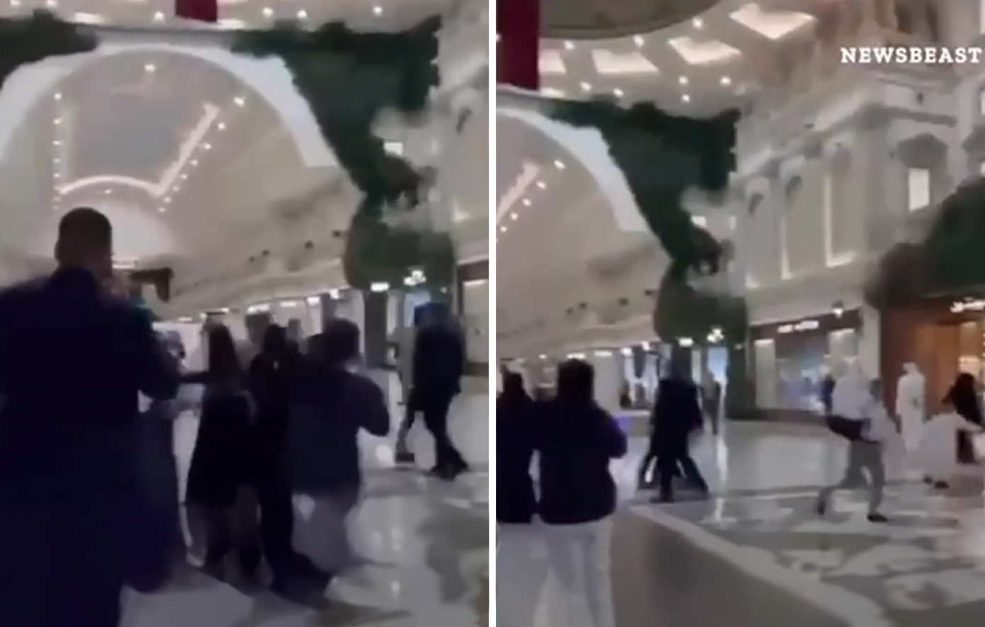 Πανικός σε εμπορικό κέντρο στο Κατάρ την ώρα της ιρανικής επίθεσης