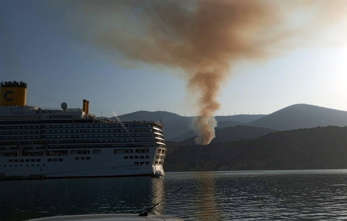 Φωτιά σε υπαίθριο χώρο με σκουπίδια στην Κεφαλονιά – Ήχησε το 112