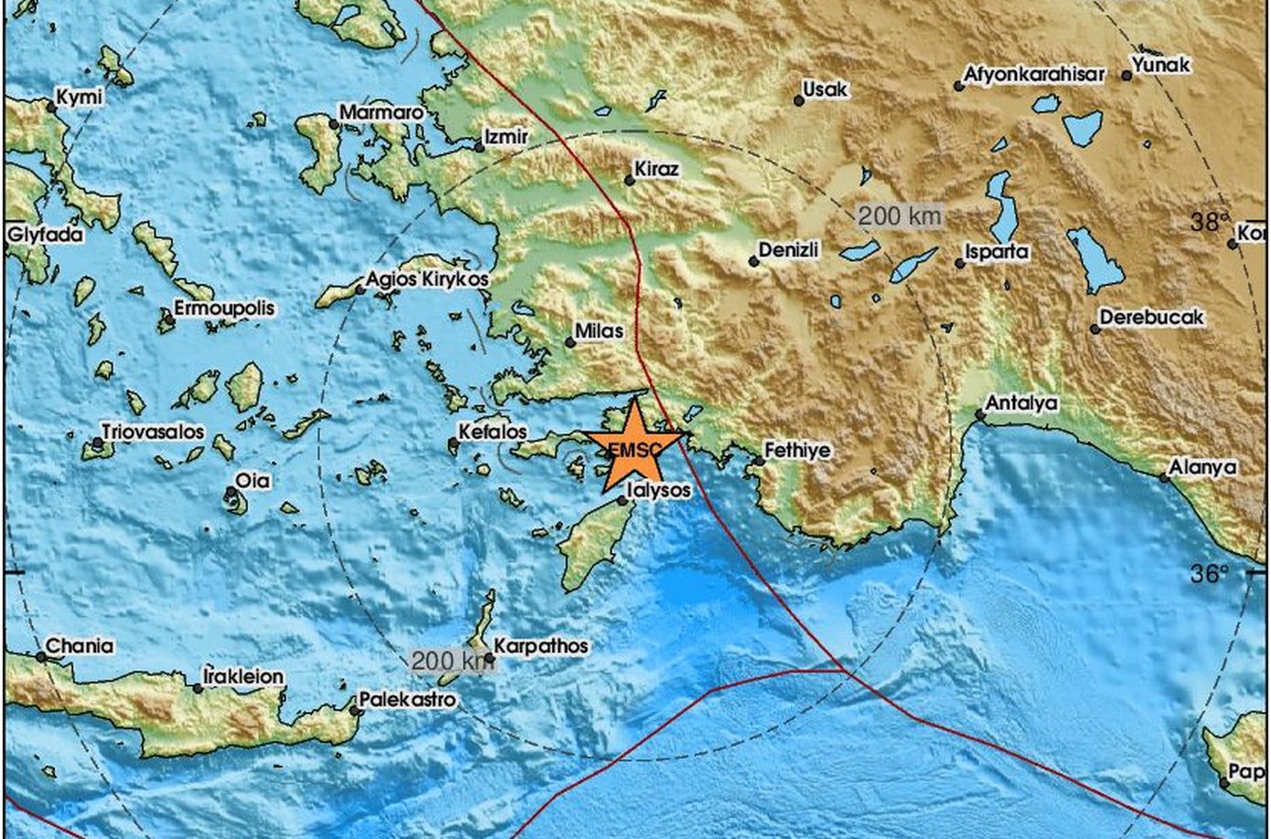 Ισχυρός σεισμός 5,8 Ρίχτερ ανοιχτά της Ρόδου – Έγινε αισθητός σε πολύ μεγάλη ακτίνα, τι λένε οι σεισμολόγοι