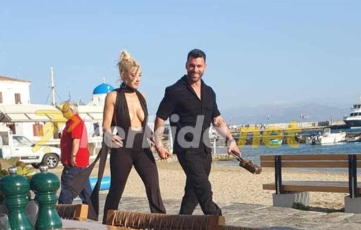 Ιωάννα Τούνη – Στάθης Σχίζας: Χεράκι – χεράκι στη Μύκονο το τριήμερο του Αγίου Πνεύματος