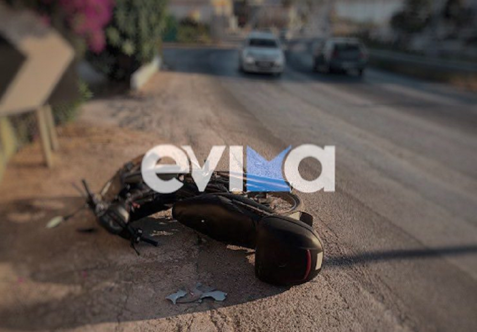 Αυτοκίνητο παρέσυρε μηχανή στη Χαλκίδα και εγκατέλειψε τον οδηγό – Στο νοσοκομείο ο αναβάτης