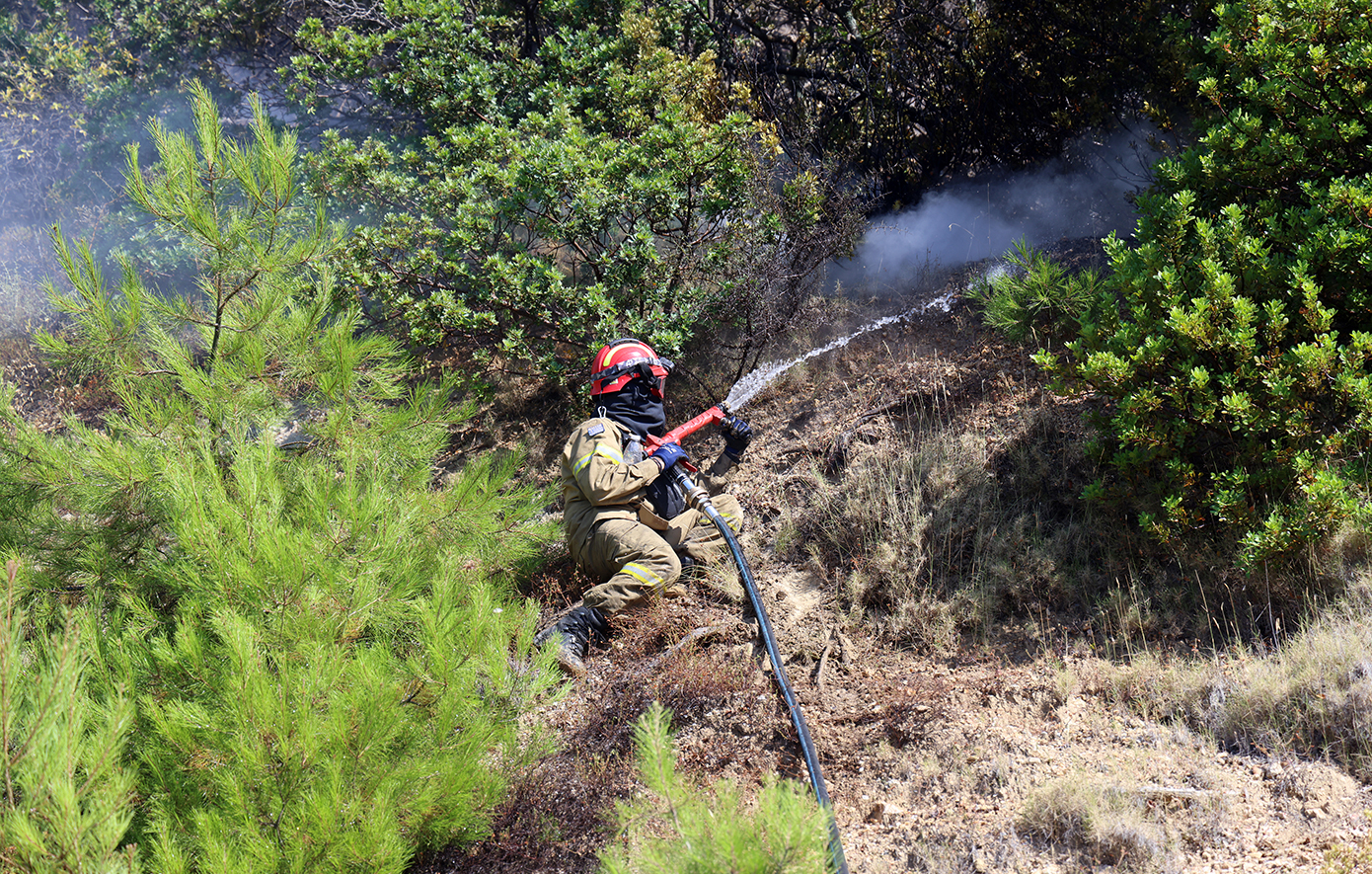 Συνεχίζεται η μάχη με τις φλόγες στη Χίο