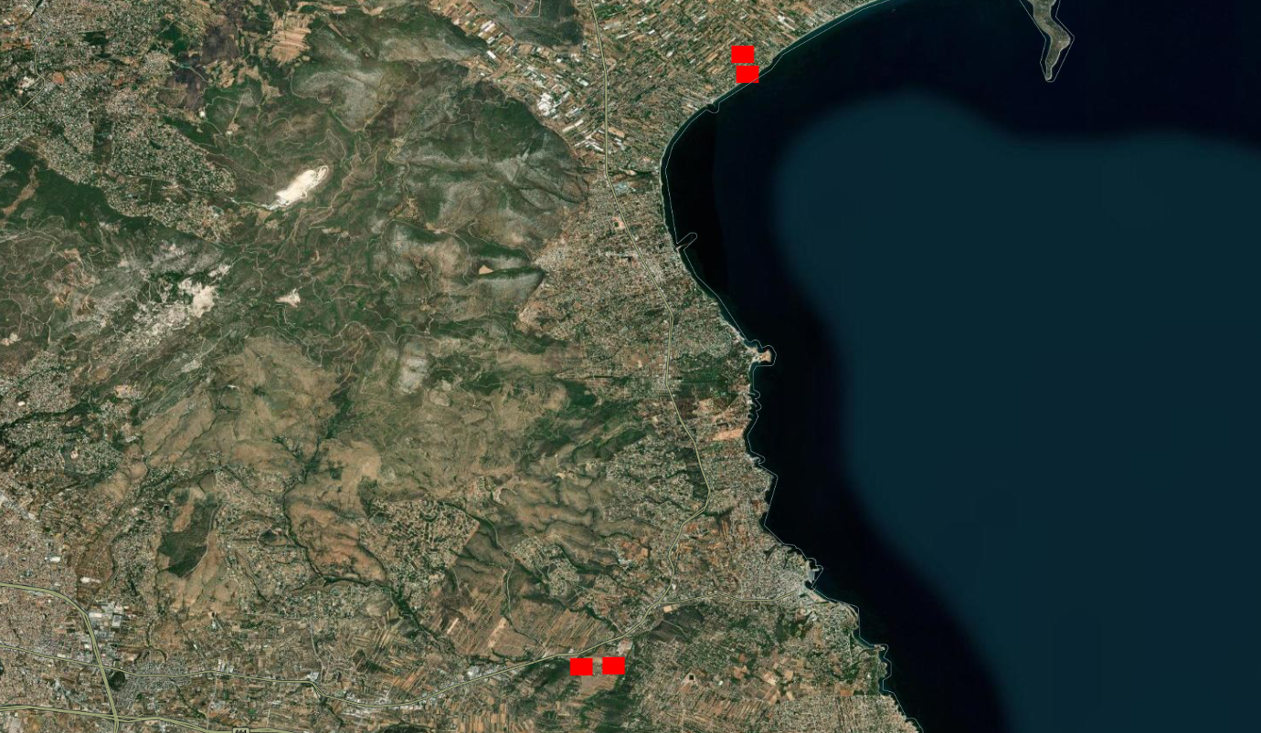 Η φωτιά στη Ραφήνα όπως φαίνεται από τους δορυφόρους της NASA
