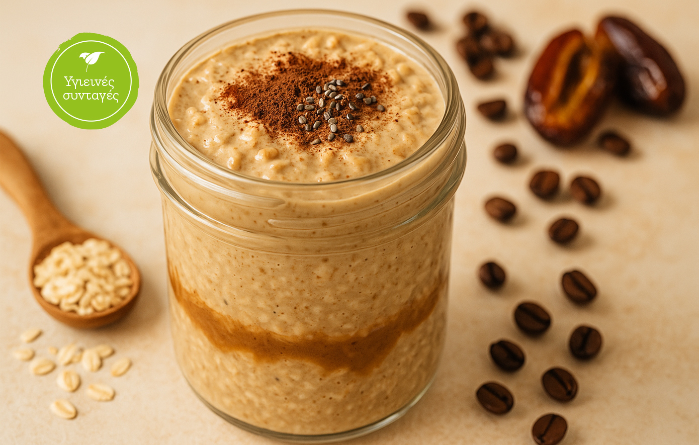 Overnight oats espresso &amp; caramel