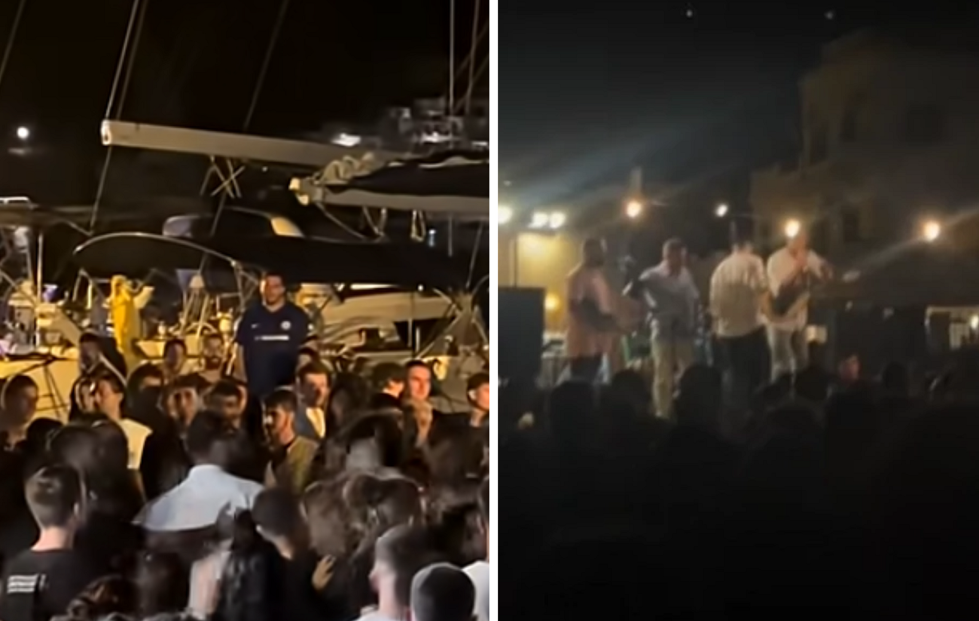 Έπεσε ξύλο στο πανηγύρι στην Αμοργό μετά το «λευτεριά στην Παλαιστίνη»: Πέταξαν μπουκάλι στον τραγουδιστή &#8211; Δείτε βίντεο