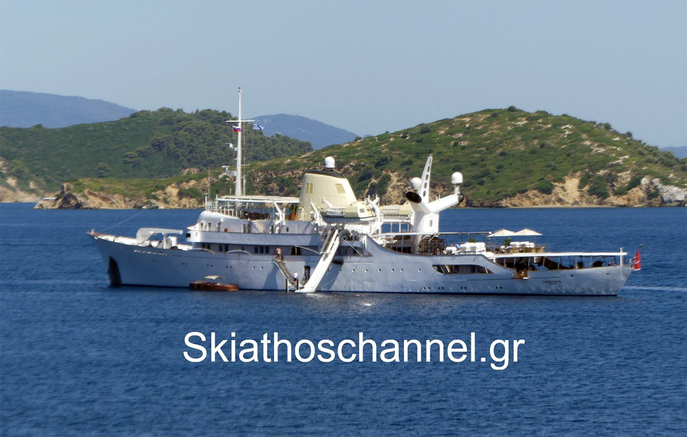 Η ιστορική θαλαμηγός του Αριστοτέλη Ωνάση «Christina O» στη Σκιάθο &#8211; Δείτε τις φωτογραφίες