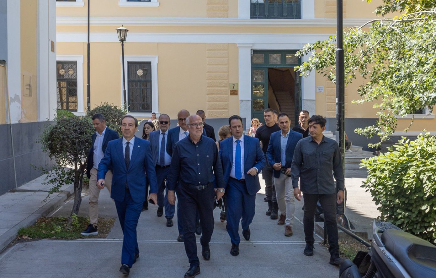 Η πολιτική ηγεσία του υπουργείου Δικαιοσύνης επιθεώρησε την ανακαίνιση του Πρωτοδικείου Αθηνών