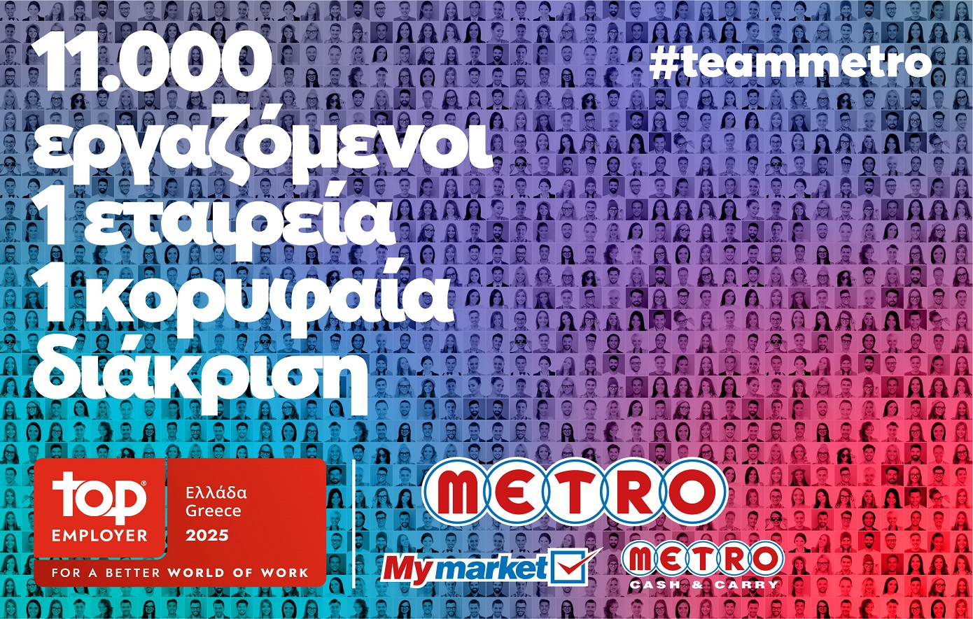 My market & METRO Cash & Carry: Κορυφαίος Εργοδότης για το 2025!