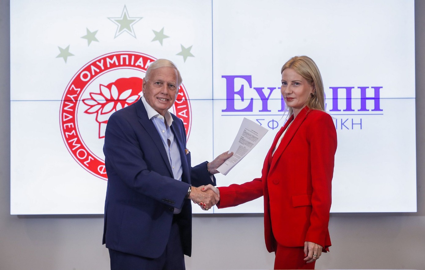 Ολυμπιακός: Παρουσίασε τη νέα χορηγική συμφωνία με την «Ευρώπη Ασφαλιστική»