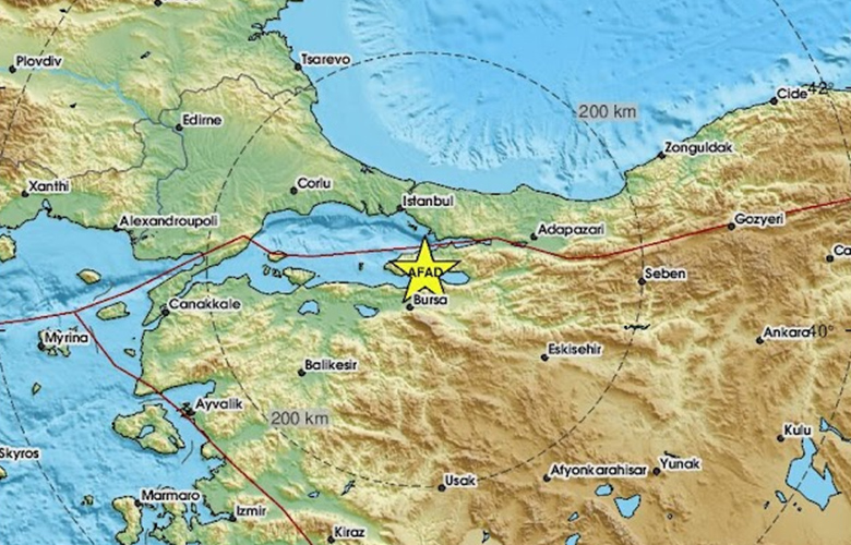 Σεισμός έγινε αισθητός σε Κωνσταντινούπολη και Προύσα