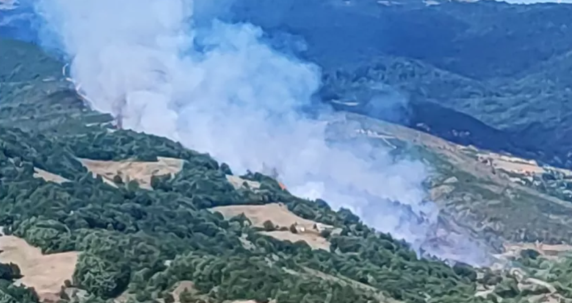 Φωτιά στη Χλόη Ροδόπης – Μήνυμα από το 112 για εκκένωση, επιχειρούν εναέρια μέσα