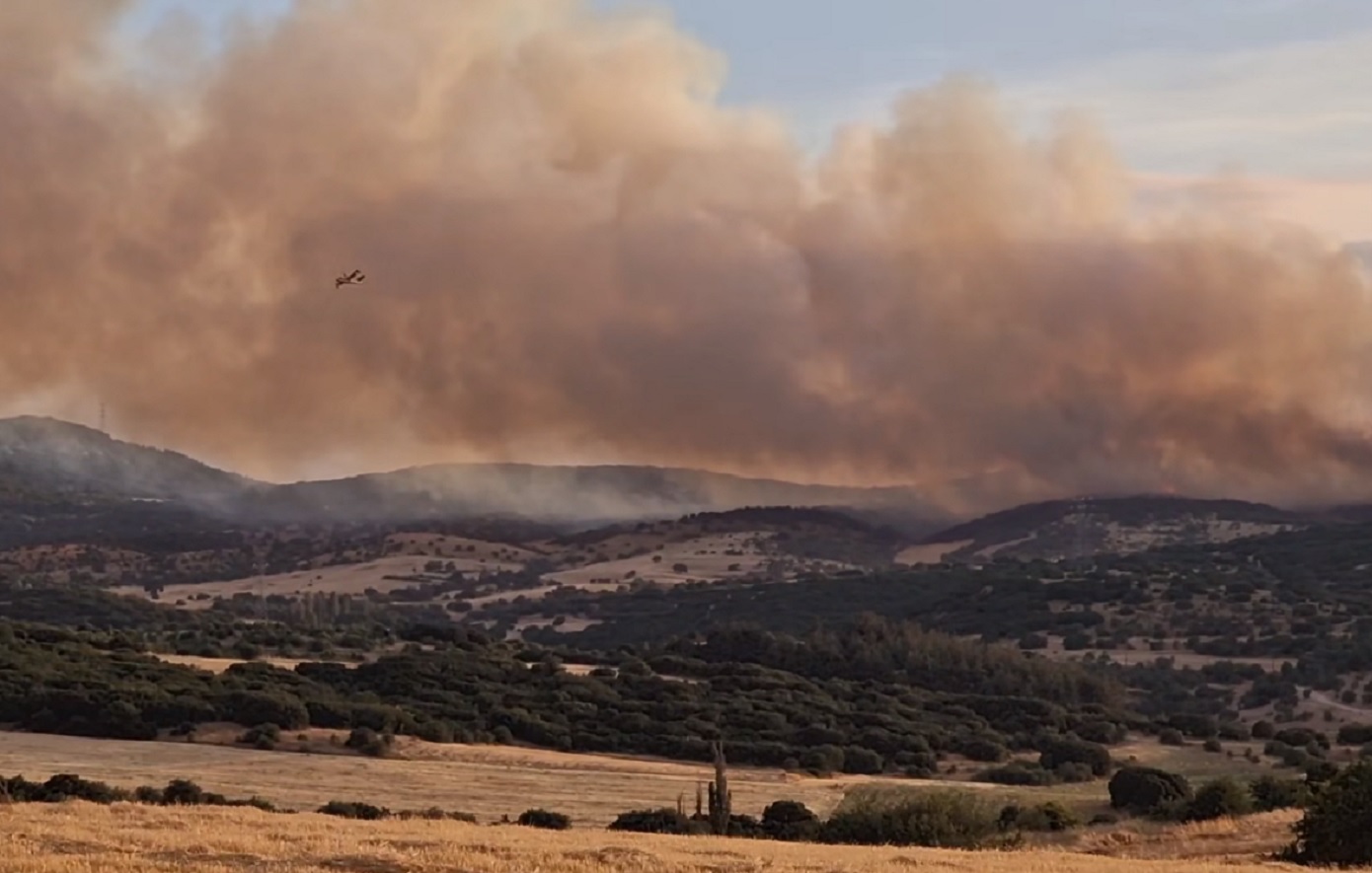 Φωτιά στο Ωραιόκαστρο Θεσσαλονίκης &#8211; Ήχησε το 112