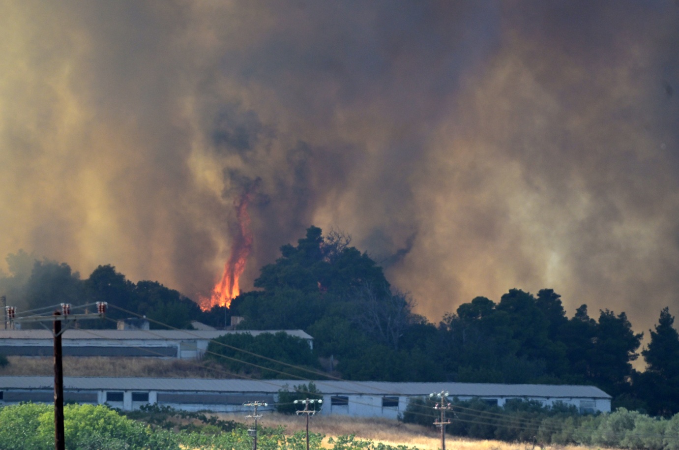 Μάχη με τις φλόγες σε Πάρνηθα, Κύθηρα, Μεσσηνία, Εύβοια &#8211; Μπαράζ μηνυμάτων από το 112