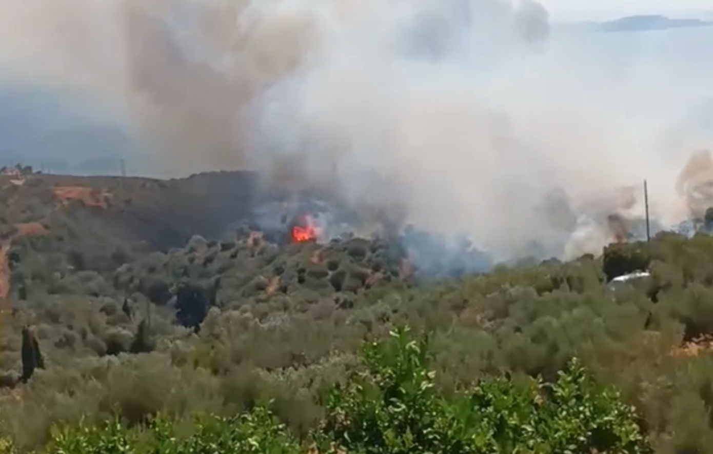 Φωτιά στο Λάχι Λακωνίας: Μήνυμα από το 112 για εκκένωση &#8211; Ενισχύθηκαν οι δυνάμεις, επιχειρούν 6 αεροσκάφη και 2 ελικόπτερα