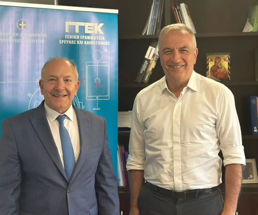 Συνάντηση Στέφανου Καλαφάτη με τον Στέφανο Γκίκα