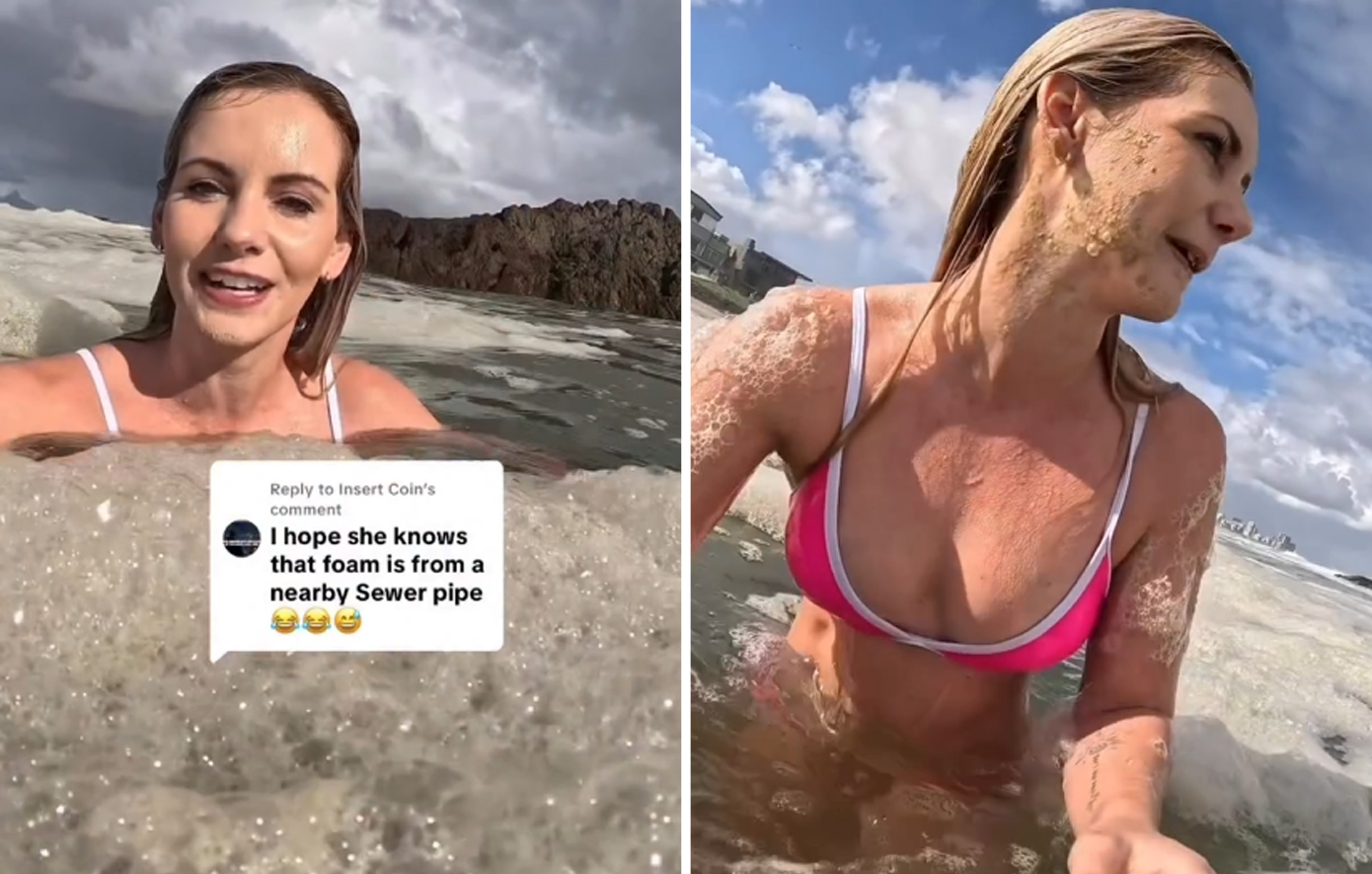 Influencer που χλευάστηκε επειδή κολύμπησε σε λύματα απαντά στους επικριτές: «Το λάτρεψα»