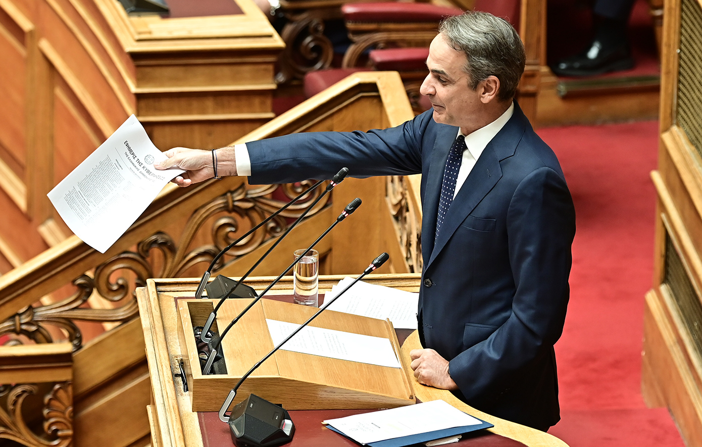 Live η δευτερολογία Μητσοτάκη στη συζήτηση για τον ΟΠΕΚΕΠΕ