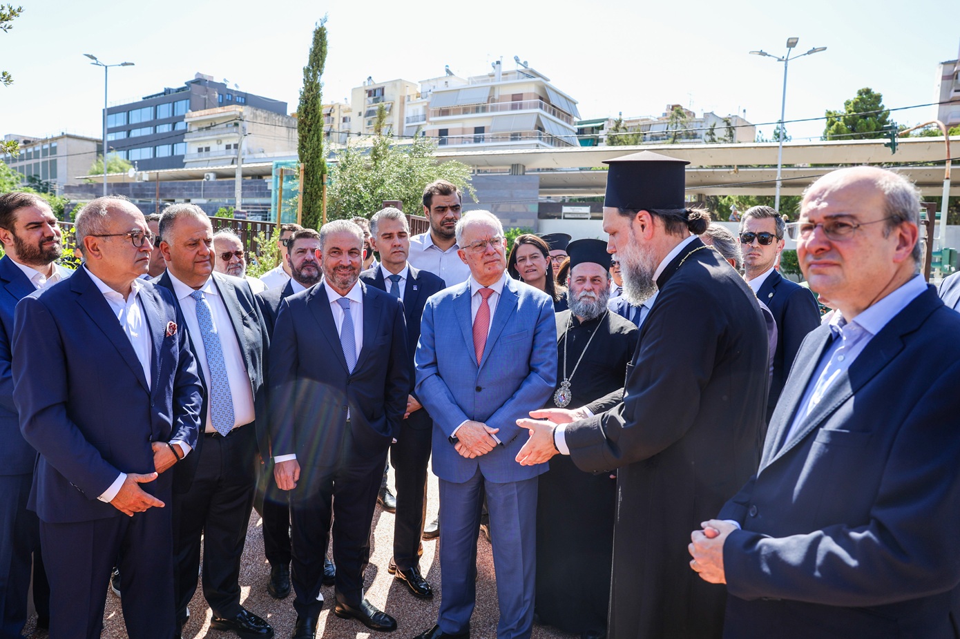 Τους χώρους του υπό ανέγερση Ιωνικού Κέντρου της Ιεράς Μητρόπολης Νέας Ιωνίας επισκέφτηκε ο Κωνσταντίνος Τασούλας