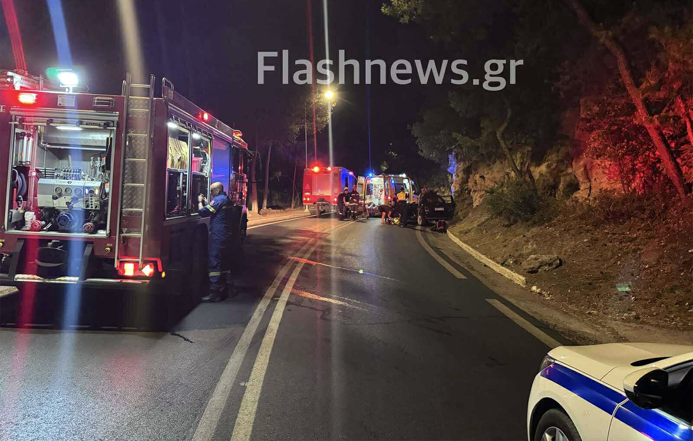 Σοκαριστικές φωτογραφίες μετά από τροχαίο δυστύχημα στα Χανιά