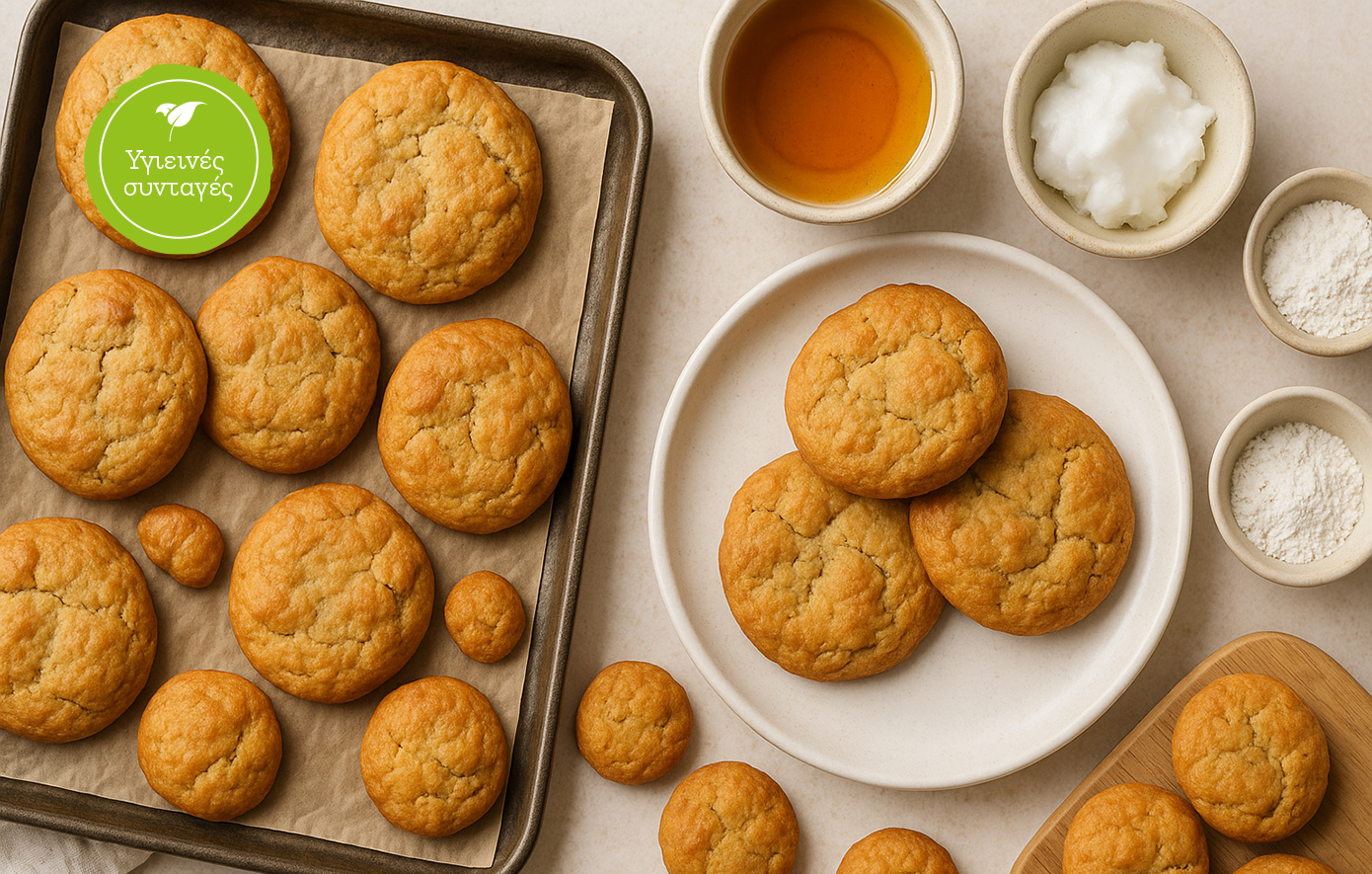 Soft cookies για παιδιά με 4 υλικά