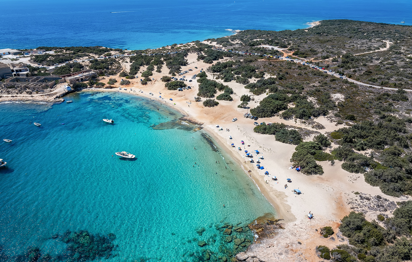 Η διαφορετική παραλία της Νάξου με το κεδρόδασος που αγγίζει σχεδόν τη θάλασσα