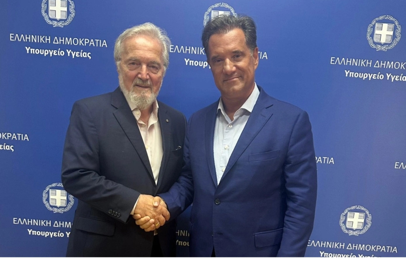 Με τον συγγραφέα του βιβλίου «Ελένη», Νίκο Γκατζογιάννη συναντήθηκε ο Άδωνις Γεωργιάδης