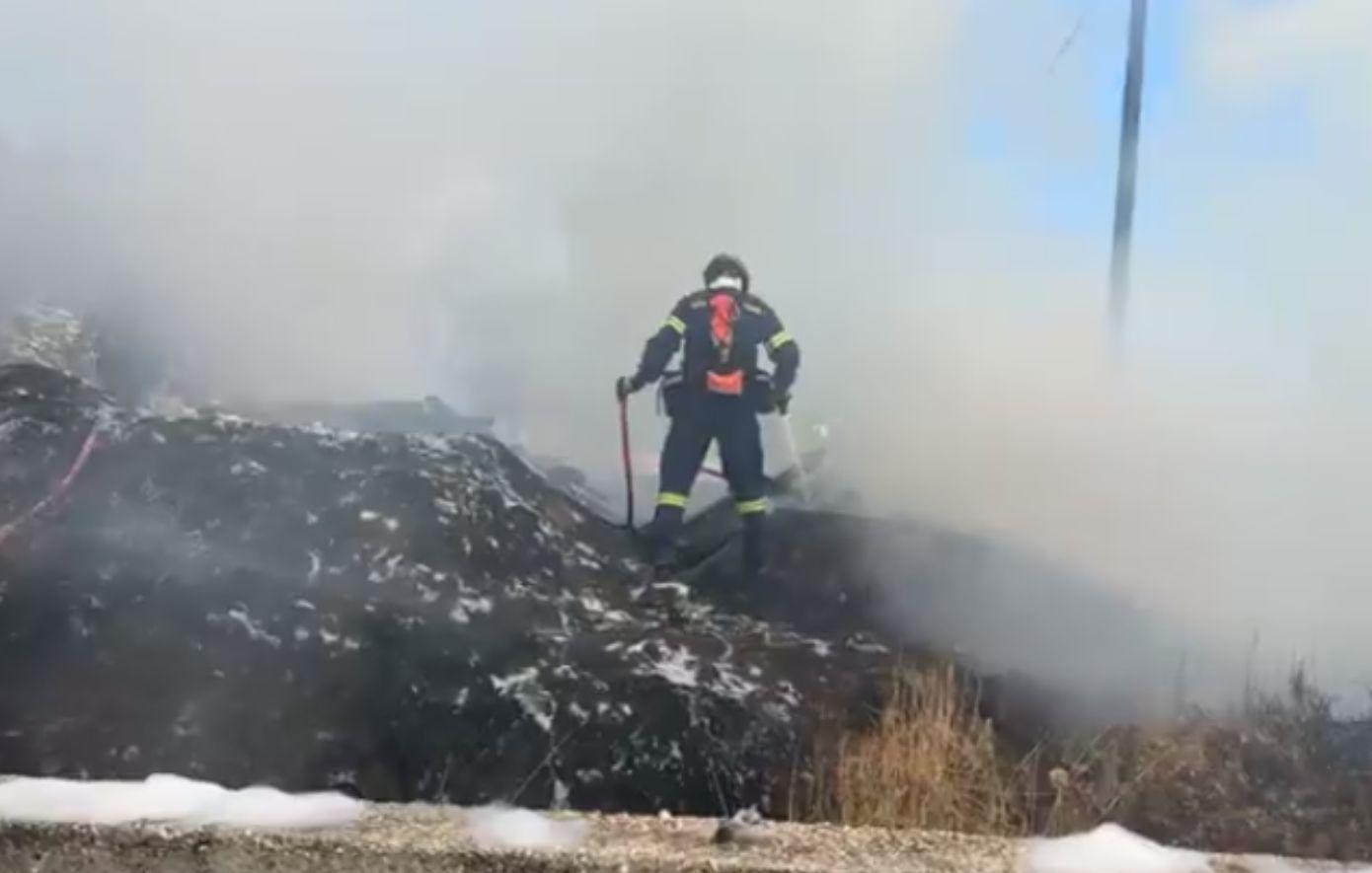 Υπό έλεγχο η φωτιά στην περιοχή Παγανή στη Λέσβο