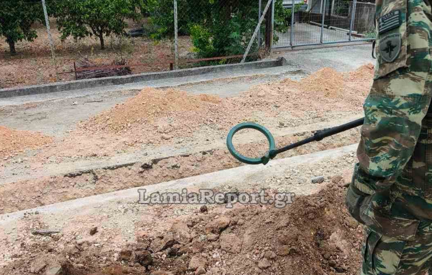 Βρέθηκαν βλήματα του Β’ Παγκοσμίου Πολέμου κατά τη διάρκεια εργασιών στη Λαμία &#8211; Εντυπωσιακό βίντεο από την καταστροφή τους