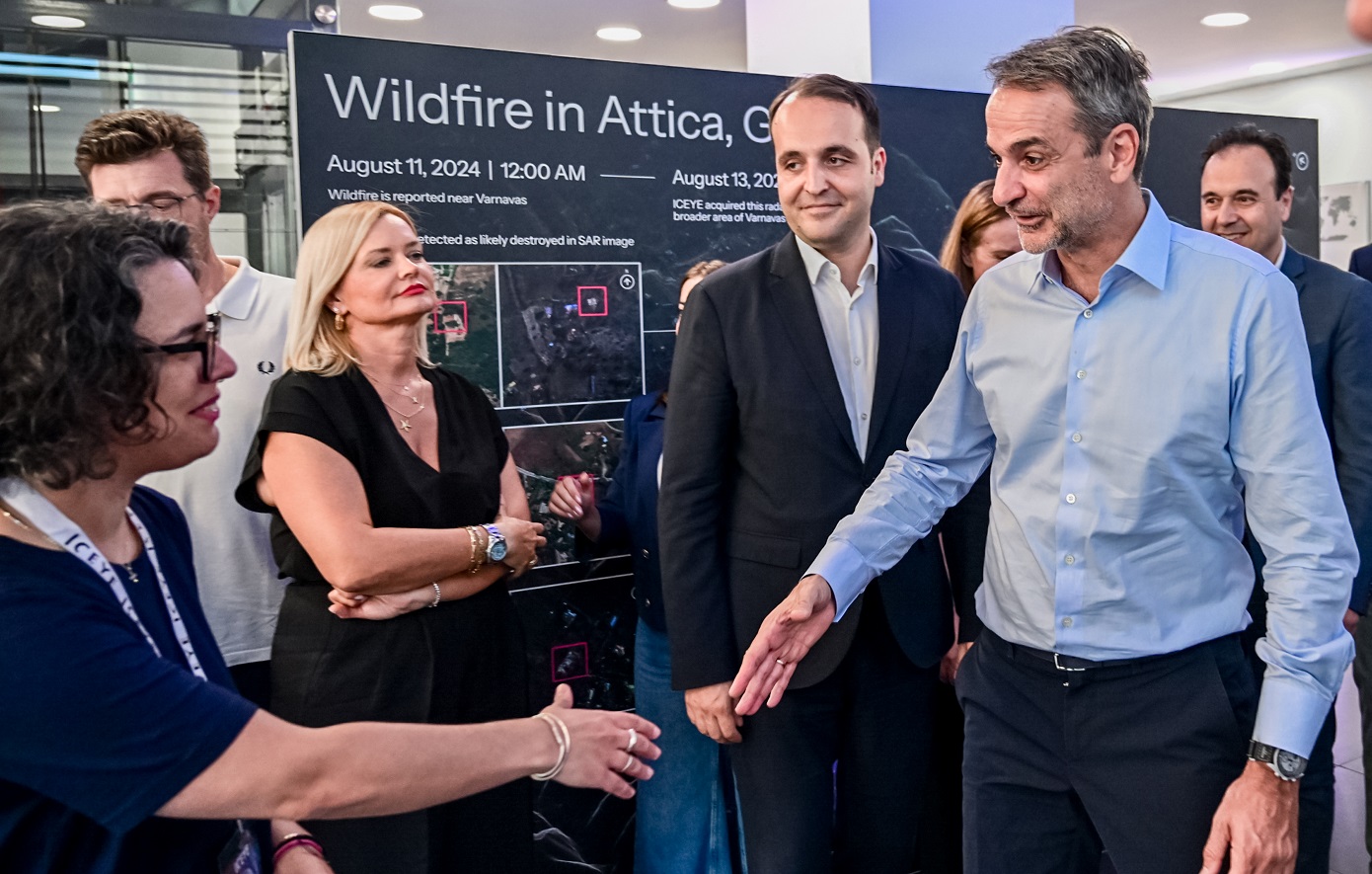 Επίσκεψη του Πρωθυπουργού Κυριάκου Μητσοτάκη στις εγκαταστάσεις της εταιρείας ICEYE